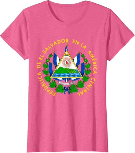 Vista 66 de Camiseta con diseño de emblema de la bandera de El Salvador