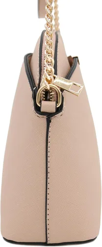 Vista 3 de FashionPuzzle Saffiano Bolso bandolera pequeño con correa de cadena