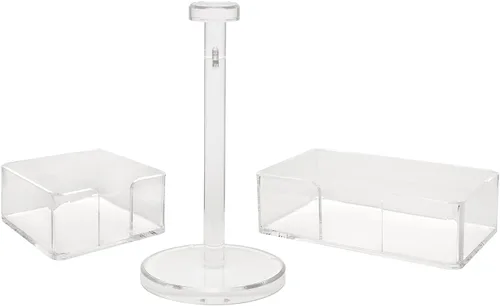 Vista 7 de Soporte dispensador de toallas de papel para encimera, decoración de cocina, accesorios de organización de baño, lavandería, dispensador fabricado