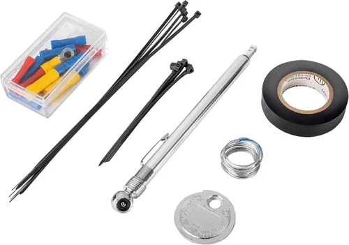 Vista 7 de Powerbuilt Kit de herramientas para motocicleta de 100 piezas con estuche enrollable, carretera, llaves de viaje, trinquete, dados - 643028ECE