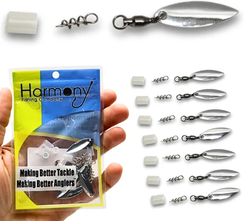 Vista 7 de Harmony Fishing Company - [Paquete de 7 hiladores de cola (autoestopistas para señuelos de pesca de plástico suave/senko, sauce o hoja de Colorado)