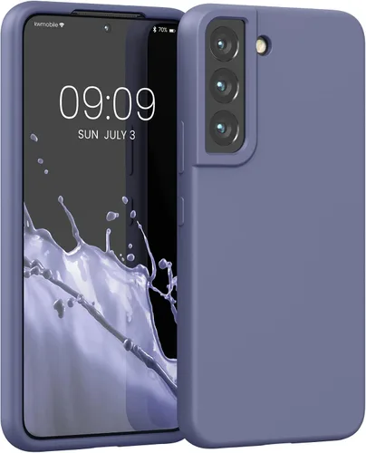 Vista 242 de kwmobile Funda compatible con Samsung Galaxy S9 - Funda de silicona TPU con acabado suave - Blue Reef