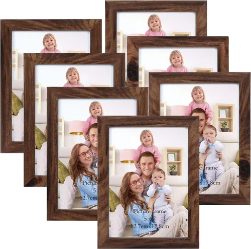Vista 22 de Giftgarden - Juego de 7 marcos para fotos de 4 x 6 pulgadas, color negro, marcos para fotos de 4 x 6 pulgadas para pared o mesa