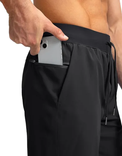 Vista 4 de Men's Running Shorts with Zipper Pockets 7 Inch Lightweight Quick Dry Gym Workout Athletic Shorts for Men