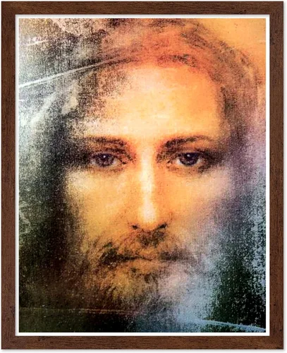 Vista 114 de Poster Master Póster de retrato vintage, impresión cristiana retro, regalo para religiosos, amigos, cara de Jesucristo, sudario de Turín, Biblia