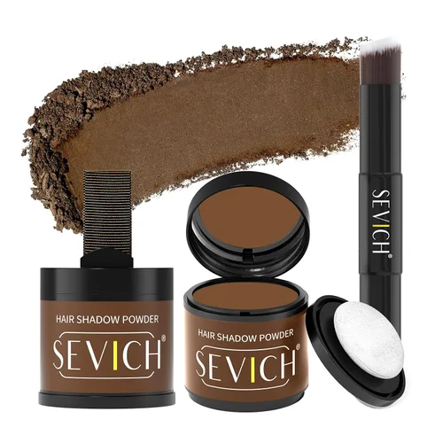Vista 21 de SEVICH Polvo magnético recargable para retoque de raíces del cabello, impermeable, cobertura de canas y corrector de línea capilar con doble