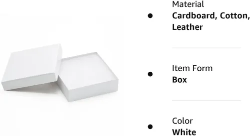 Vista 8 de Magicool - Paquete de 40 cajas de joyería de cartón de 3.5 x 3.5 x 1 pulgadas, utilizadas para collares, pulseras, aretes, joyas, embalaje de regalo