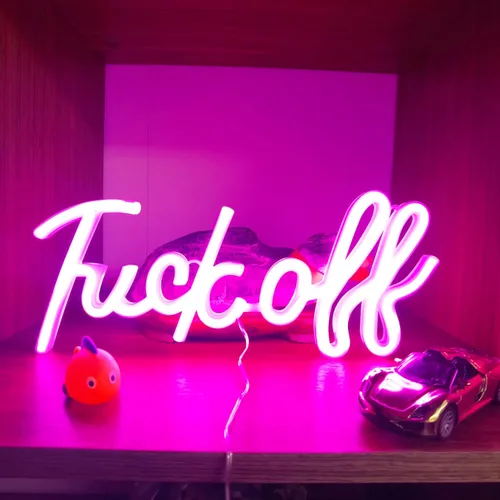 Vista 13 de Letrero de neón que funciona con pilas, luces de noche de neón colgantes para adolescentes, dormitorio, sala de juegos, decoración de pared