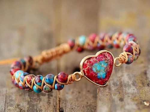 Vista 6 de ZOSOJONA Women Handmade Boho Wrap Bracelets Natural Stone Variety Beads Strand Bracelet