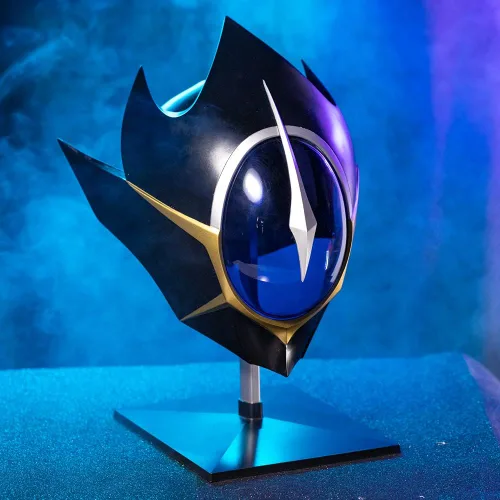 Vista 3 de Evere Code Geass Mask Cosplay Helmet Lelouch Zero Full Scale 11 Replica Halloween Anime Collectibles Props