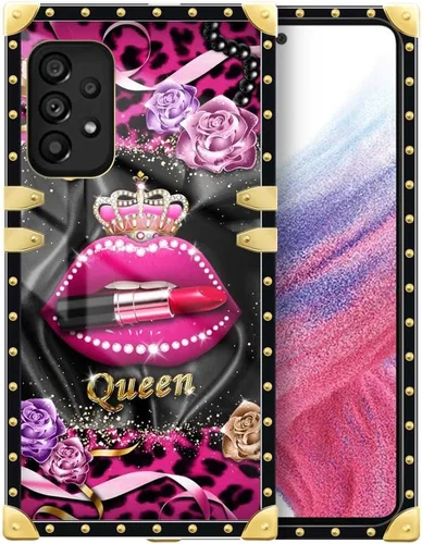 Vista 62 de Funda compatible con Samsung Galaxy A03S 4G, TPU suave de lujo y parte trasera de policarbonato duro para niñas y mujeres, funda protectora a prueba