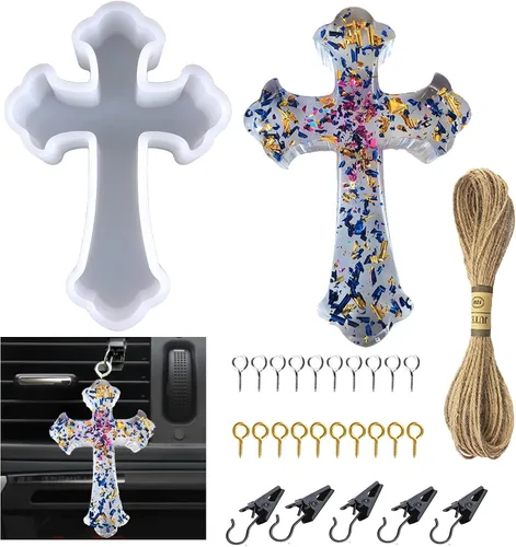 Vista 10 de Molde de silicona de oso de peluche 3D de burbujas y bolas superpuestas 3D con soportes para agujas de vela para decoración de mesa de jabón de vela