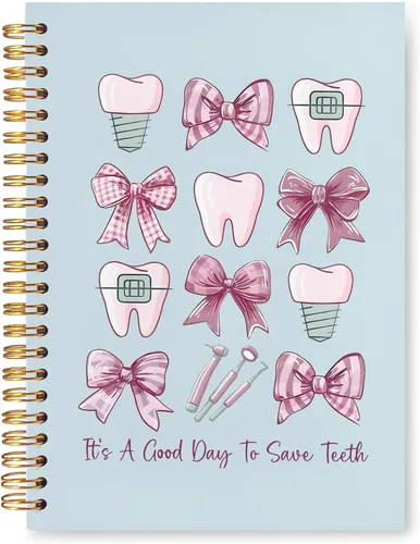Vista 7 de Regalos para Dentistas, Cuaderno Diario, Regalos para Asistente de Higiene Dental y Oficina para Mujeres, Cuaderno de Espiral de Tapa Dura 14x21 Cm