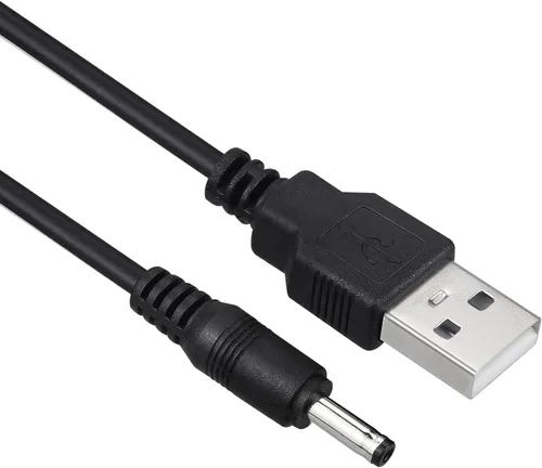 Vista 4 de Cable de carga para cepillo de dientes eléctrico Fairywill Sonic - Cable de carga negro Cable USB de repuesto, 5 pies