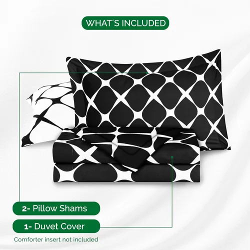 Vista 108 de Elegant Comfort Juego de funda de edredón de lujo de 3 piezas, colección de hotel de microfibra de alta calidad de hotel, 1500 hilos, funda
