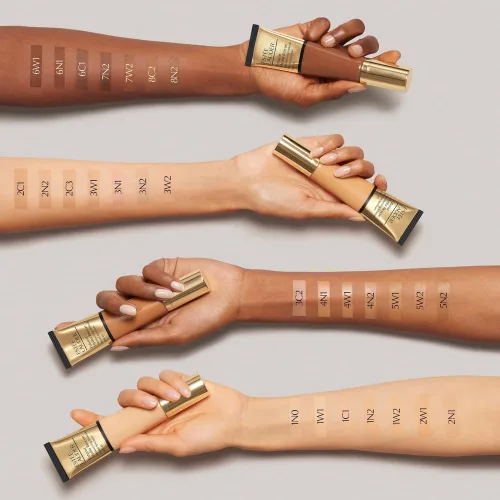 Vista 3 de Estée Lauder Futurist Hydra Rescue Moisturizing Foundation Makeup SPF 45 for a 12-Hour Glow, 1.2 Fl Oz