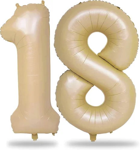 Vista 24 de Globos negros del número 10 para decoraciones de cumpleaños número 10, globos de helio de mylar de lámina de 40 pulgadas negros del número 1 & 0
