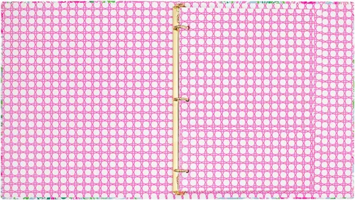 Vista 2 de Lilly Pulitzer Bonita carpeta de 3 anillas con bolsillos y separadores de 3 pestañas, carpeta estética fina (anillos de metal de 0.75 pulgadas)