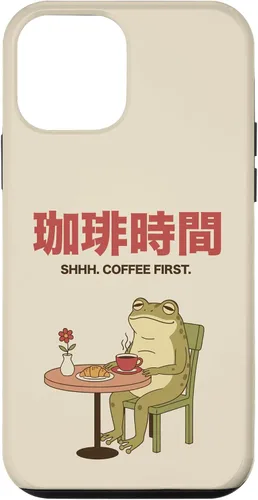 Vista 16 de Japanese Coffee Time Frog Retro Cafe Aesthetic Case for iPhone 17