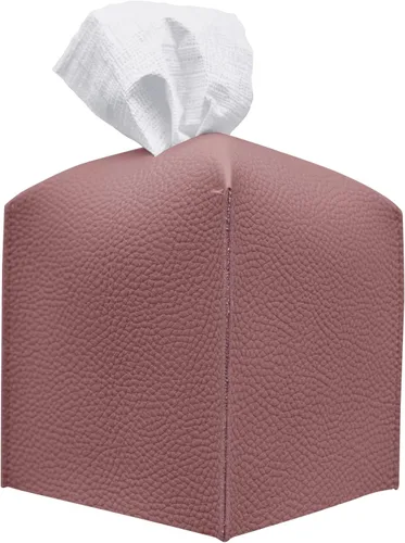 Vista 23 de Carrotez Funda para caja de pañuelos, soporte cuadrado de piel sintética refinada, soporte decorativo para encimera de tocador de baño, mesitas