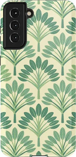 Vista 18 de Casely Funda para Galaxy S21 Here Comes The Sun Colorblock Sunset Diseño protector delgado esencial de doble capa Aquí viene el sol