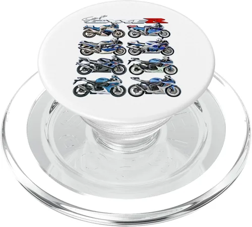 Vista 7 de Gixxer, Evolution, GSXR, Carreras de carretera, motocicleta, motocicleta, PopSockets de bicicleta intercambiables PopGrip