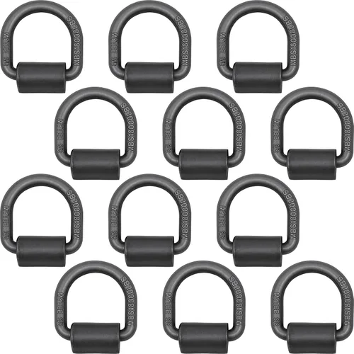 Vista 11 de dreamdragon Anillo en D Forjado de Soldadura Resistente de 1/2" - Anillo en D de 12,000 Libras para Amarre de Remolque para Remolque, Carga