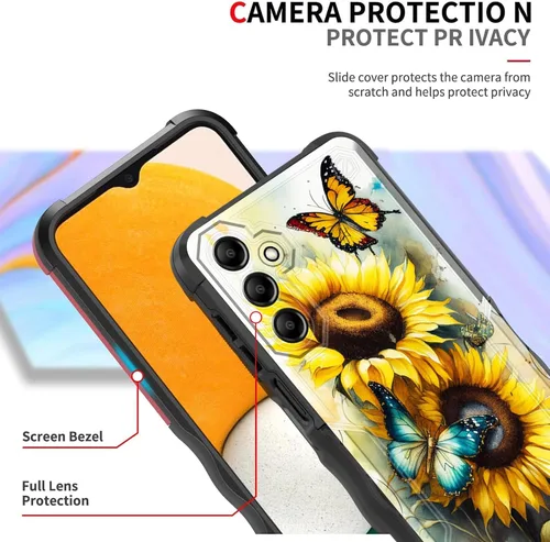 Vista 696 de Funda para Galaxy A14 5G, [Doble Capa][Protección contra Caídas de Grado Militar de 10 Pies] [Antideslizante] Funda Resistente a Prueba de Golpes