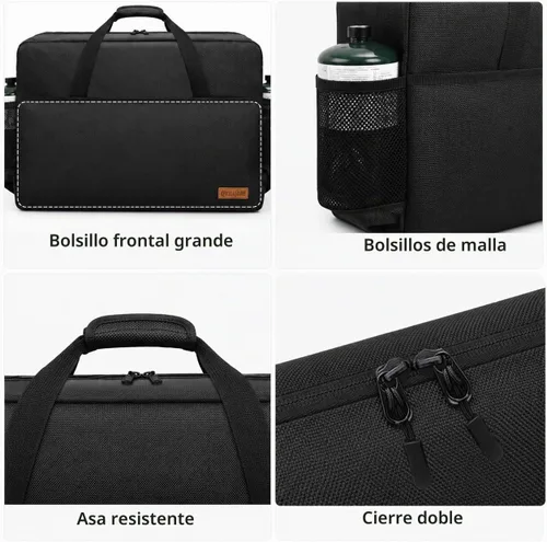 Vista 4 de Funda de transporte para estufa de campamento para Coleman de 2 quemadores, bolsa de transporte para estufas Camp Chef Everest Bolsa