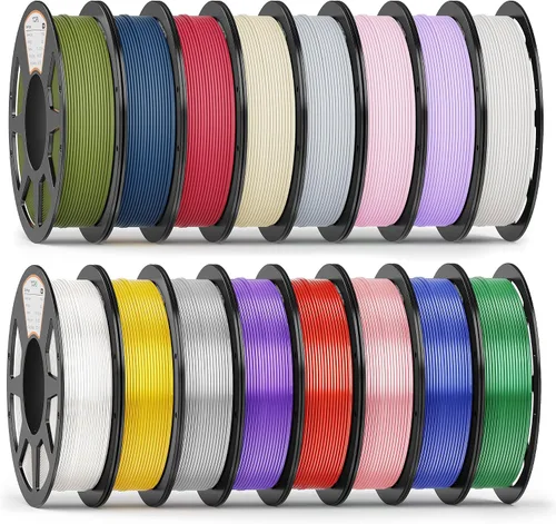 Vista 27 de YOOPAI Filamento PLA de 0.07 in, 8.82 oz PLA+ y paquete mate, 8 rollos Pla Bundle-250gx8-112040009