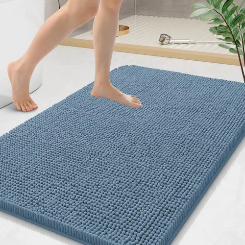 Vista 74 de Arotive Alfombras de baño de felpilla extrasuaves y absorbentes, de 24 x 16 pulgadas, lavables a máquina, parte trasera de goma antideslizante