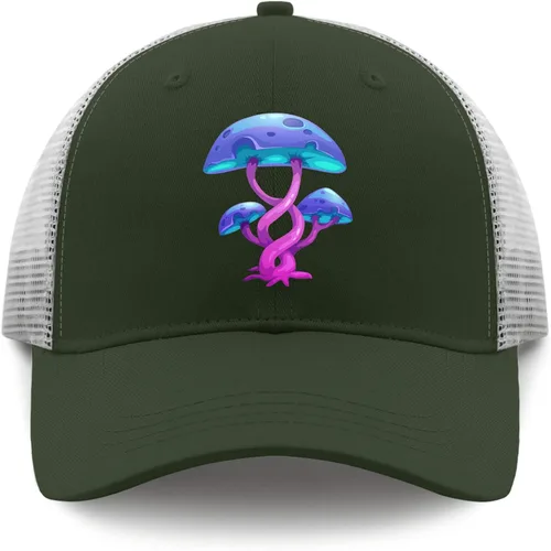 Vista 9 de Hat Fantasy Cartoon Mushroom Dad Hat for Men Vintage Hat Adjustable