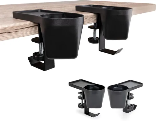 Vista 6 de EHO Soporte para bolígrafos y tazas de escritorio con abrazadera, organizador de artículos de papelería 3 en 1 con almacenamiento para lápices