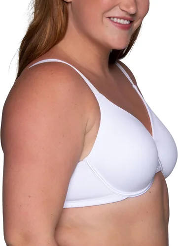 Vista 2 de Vanity Fair - Brasier moldeador con efecto reductor de busto de hasta 1.5 pulgadas, no se marca en espalda, copas sin relleno hasta talla H