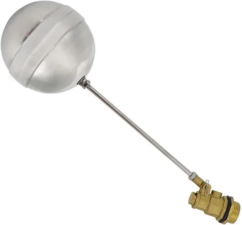 Vista 7 de Válvula de flotador de latón con bola de acero inoxidable 304 3/4 "DN20 Control automático de suministro de agua para tanques de torres