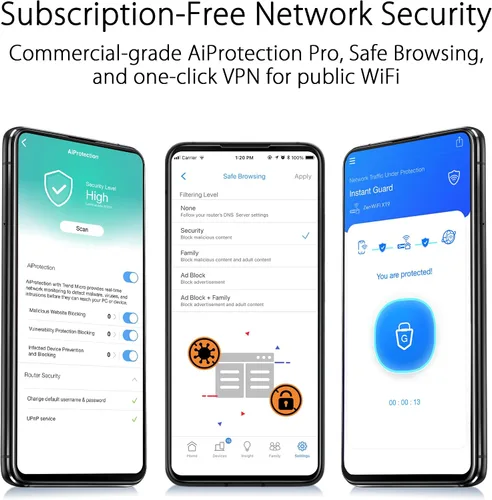 Vista 3 de ASUS ZenWiFi XT9 AX7800 Tri-Band WiFi6 Sistema de WiFi Mesh (1 paquete), 802.11ax, hasta 2850 pies cuadrados y 4+ habitaciones, AiMesh, seguridad