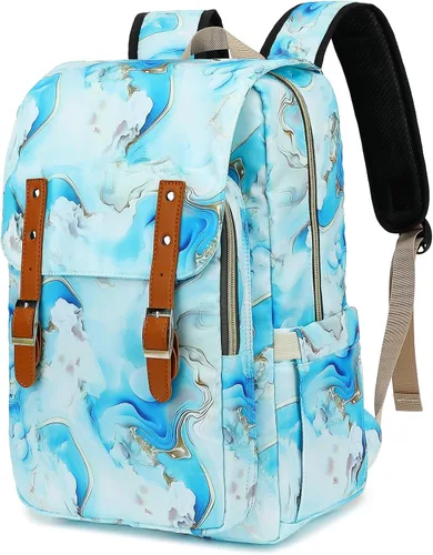 Vista 8 de Bee - Mochila para laptop para mujeres y niñas, mochila escolar universitaria de 15.6 pulgadas, mochila informal de viaje, tamaño grande
