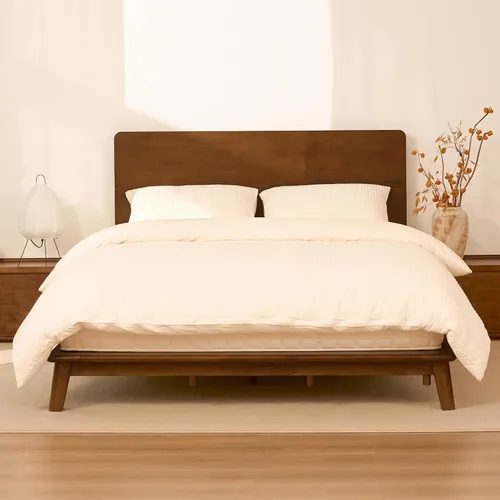 Vista 23 de FLEXISPOT Hako G1 Queen Solid Wood Bed with USA-Assembled Mattress