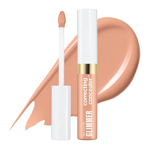 Vista 12 de Revlon Glimmer - Corrector con efecto corrector líquido para debajo de los ojos, hecho con cafeína, vitamina C y esteviosido, 100 Verde, 0.3 fl oz
