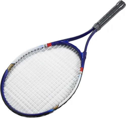 Vista 9 de Raqueta de tenis, equipo de tenis de 27 pulgadas de aleación de aluminio de nailon recreativo raqueta de tenis con bolsa de raqueta