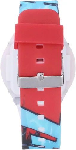 Vista 2 de Marvel Boy s plástico de cuarzo reloj Casual color rojo modelo spd4492