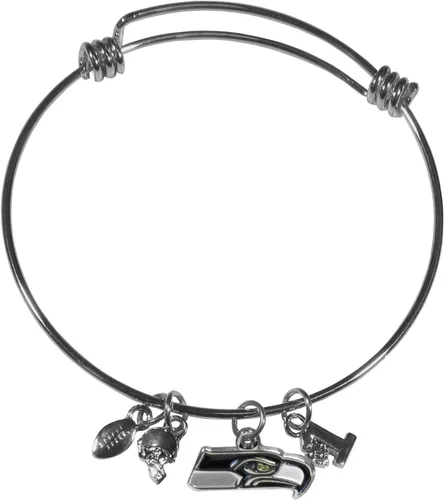 Vista 18 de Siskiyou NFL womens Charm Bangle Bracelet Color del