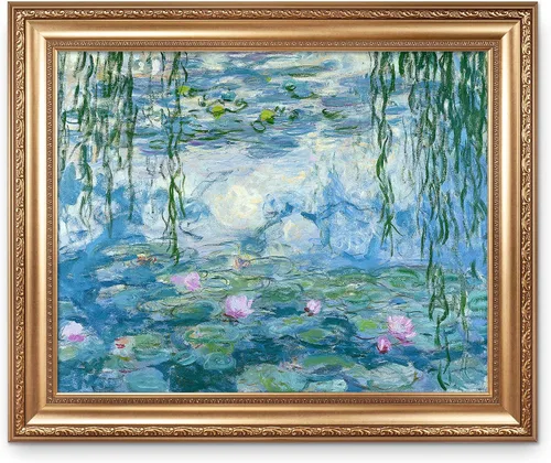 Vista 282 de A&T ARTWORK Antibes Seen from The Salis Gardens de Claude Monet Las Obras de Arte Clásico Mundial Reproducciones, Impresiones de Arte en Lienzo