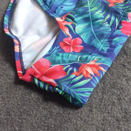 Vista 9 de UXH Traje de baño para hombre, con relleno, sexy, para natación, playa, surf, natación, traje de baño