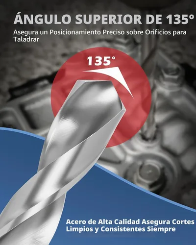 Vista 4 de DAYUAN 131 piezas Kit de reparación de roscas métricas helicoidales, herramienta de inserción de rosca de taladro HSS M5 M6 M8 M10 M12