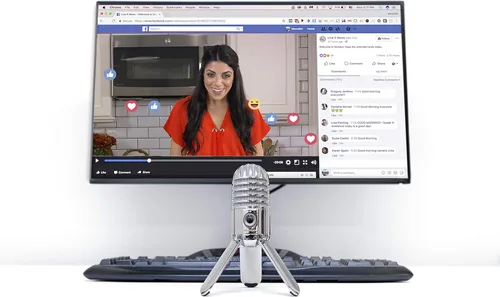 Vista 6 de Micrófono de condensador USB Samson Meteor para podcasting, grabación de podcast, escritorio