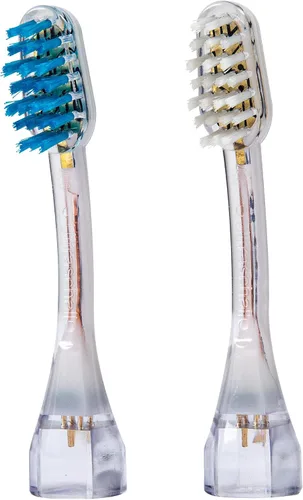 Vista 11 de Emmi-dent Platino 4 pines Braces Bristle-Head Attachments – Cabezales de repuesto para cepillos de dientes eléctricos. Limpia con ondas