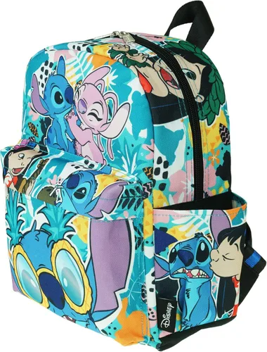 Vista 3 de Lilo & Stitch A21273 - Mochila de lujo con estampado de gran tamaño, 12 pulgadas, Varios colores, Mochilas Daypack