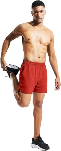 Vista 2 de MIER Pantalones cortos deportivos para correr de 5 pulgadas para hombre con bolsillos, de secado rápido, ligeros, pantalones cortos de entrenamiento