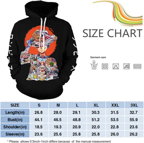 Vista 4 de Sudadera con capucha para hombre, diseño de anime, moda juvenil con capucha para adultos, sudadera con capucha, balck3.